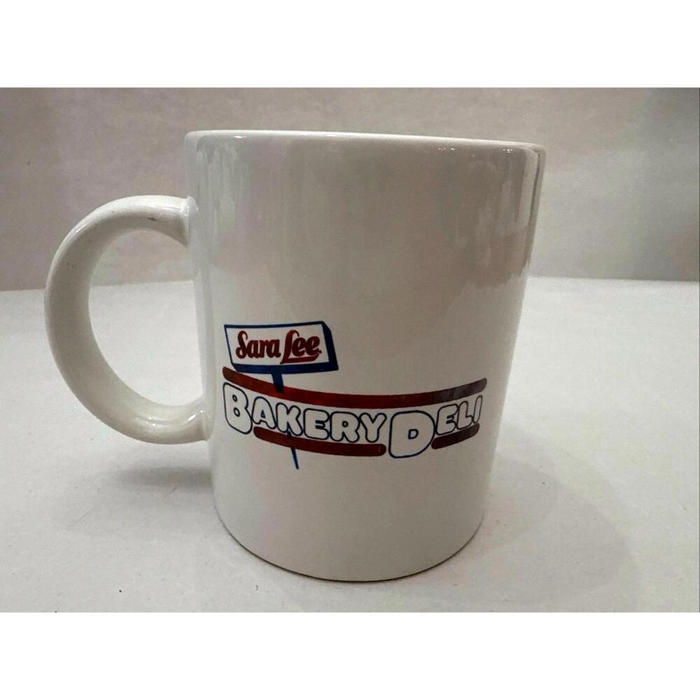 VTG Advertising Sara Lees Bakery Deli Coffee Tea Cup Promo Baker Bread Kitchen - Picture 2 of 5
